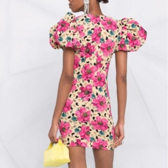 NWOT ROTATE Birger Christensen Katalona Floral Multicolor Mini Dress XS $400 - Picture 14 of 14